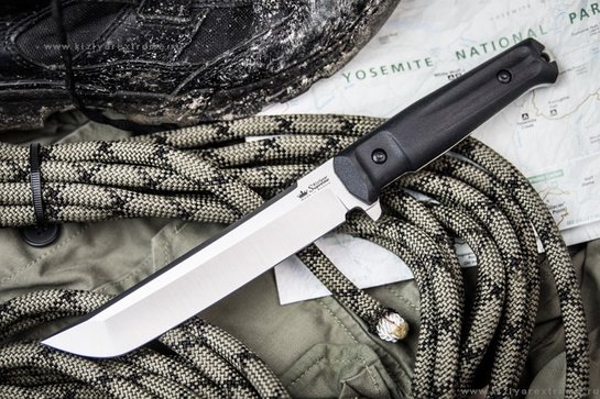 Туристический нож Senpai AUS-8 StoneWash черный