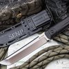 Туристический нож Senpai AUS-8 StoneWash черный